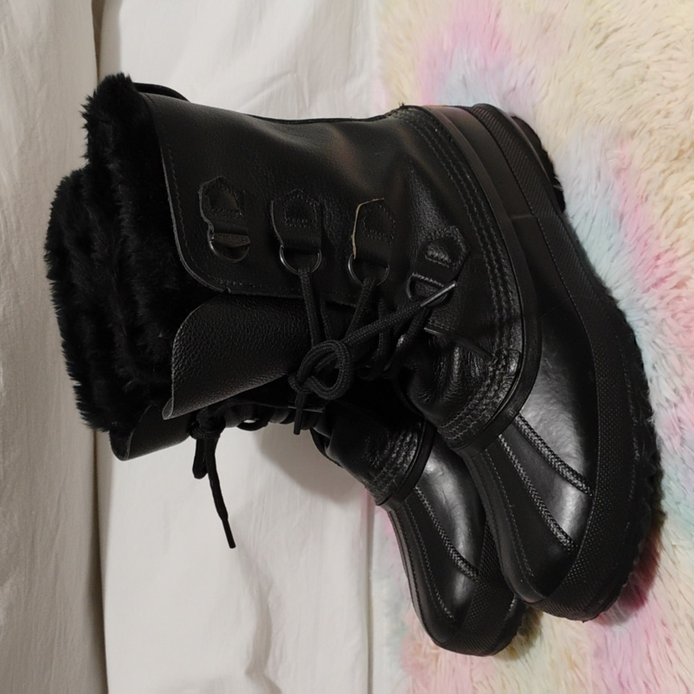 (E-2) SALE! Sorel Caribou Boot Supreme X Black 🖤 Sz.10 Gently Worn